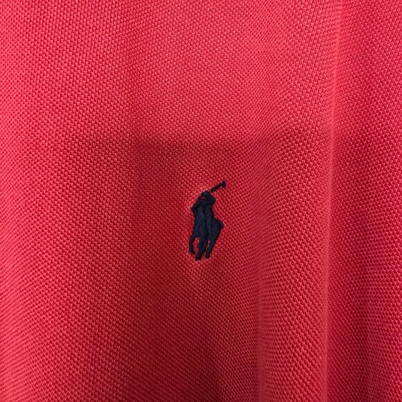 Polo Ralph Lauren Men's 100% Cotton Red 2 Button Short Sleeve Polo Shirt Sz 4XB - Picture 2 of 6